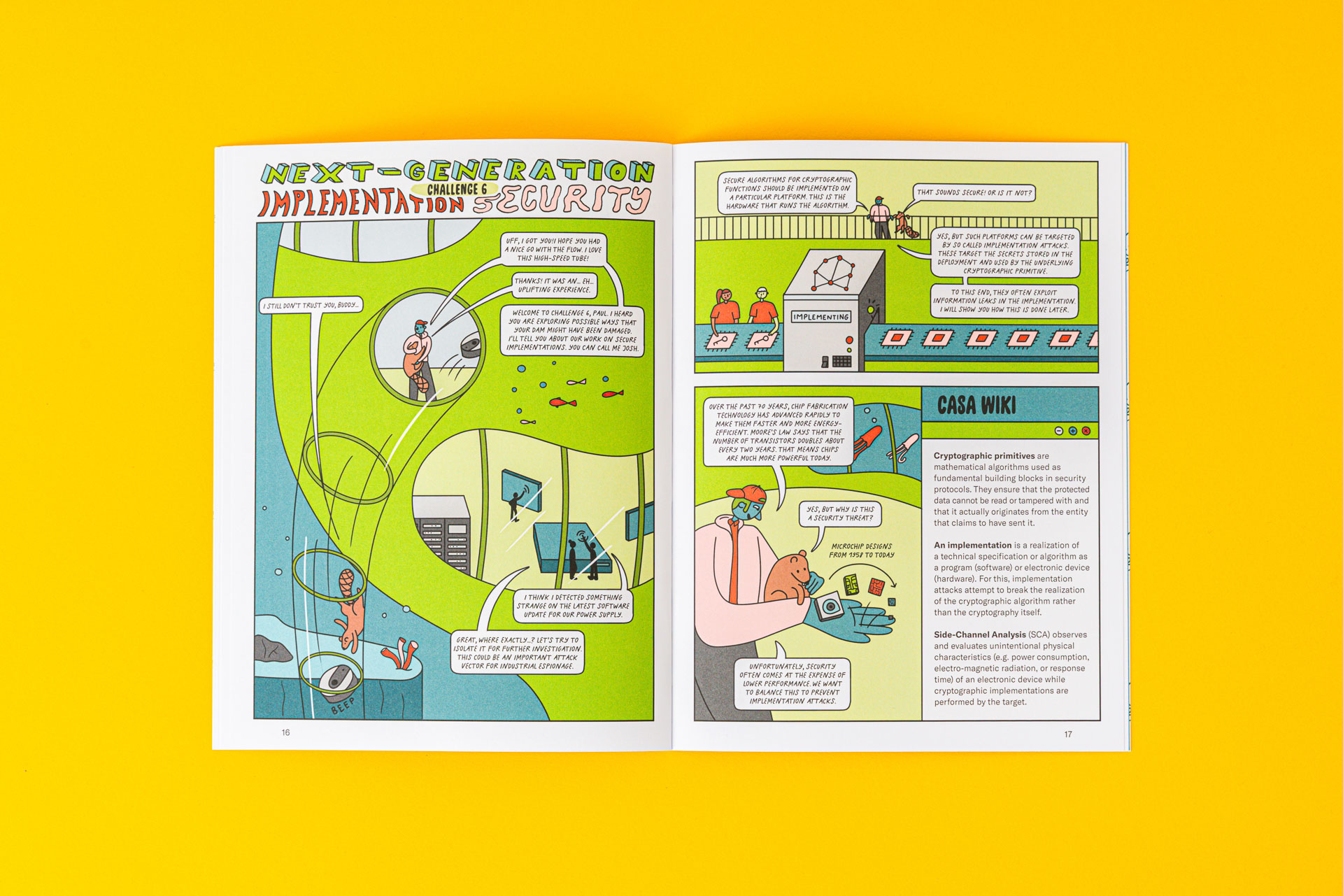 Spread from the graphic novel 08 – CASA Cluster of Excellence at Ruhr University Bochum