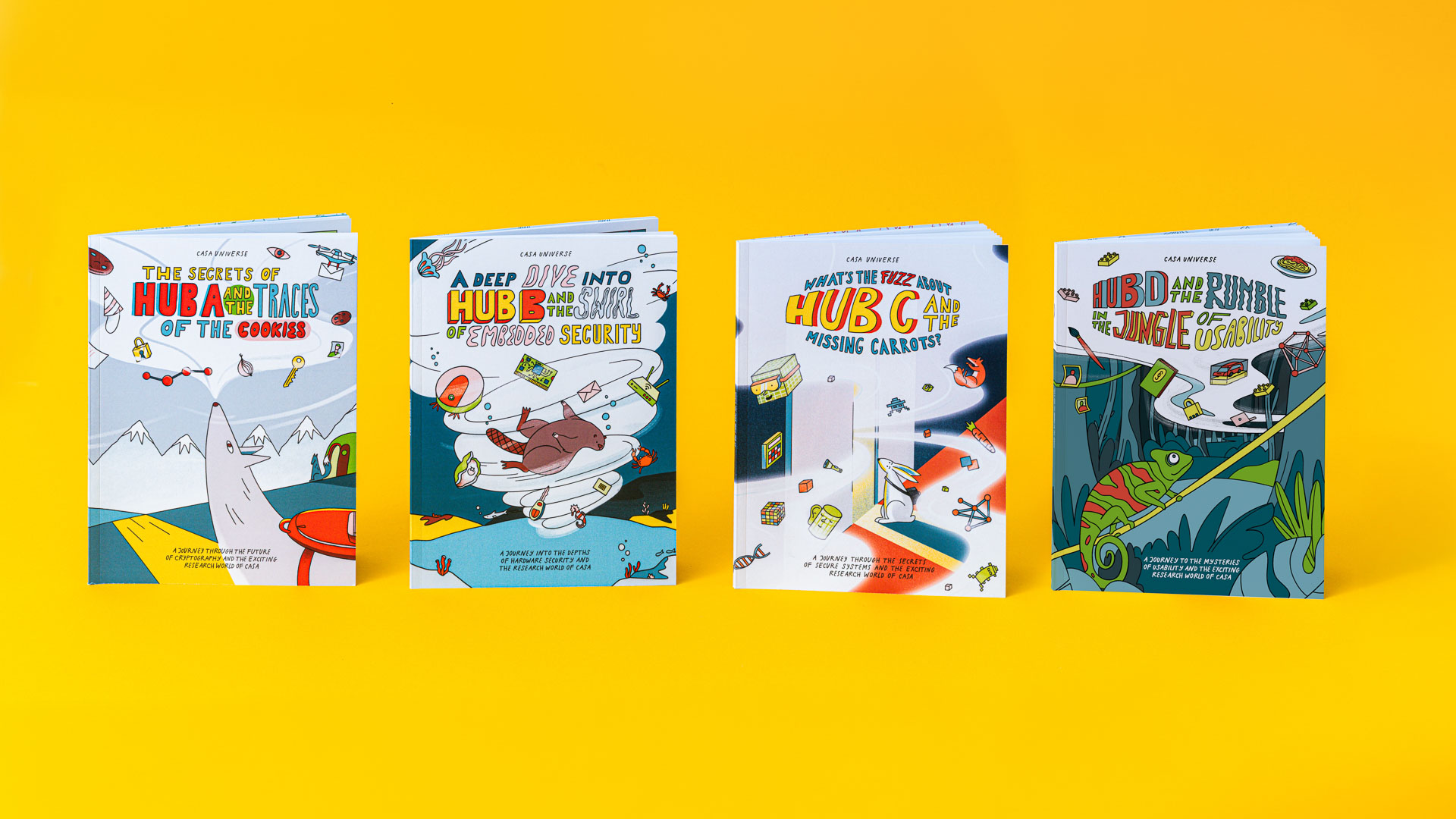 Spread from the graphic novel 74 – CASA Cluster of Excellence at Ruhr University Bochum