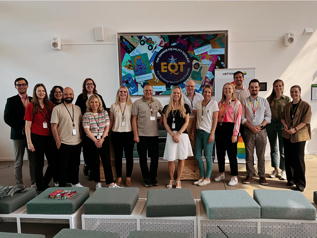 Gruppenfoto eines EQT-Workshops bei Vattenfall